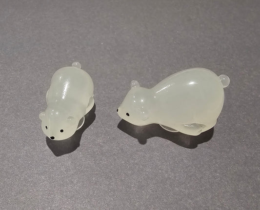 Glow-In-The-Dark  polar bear croc charms