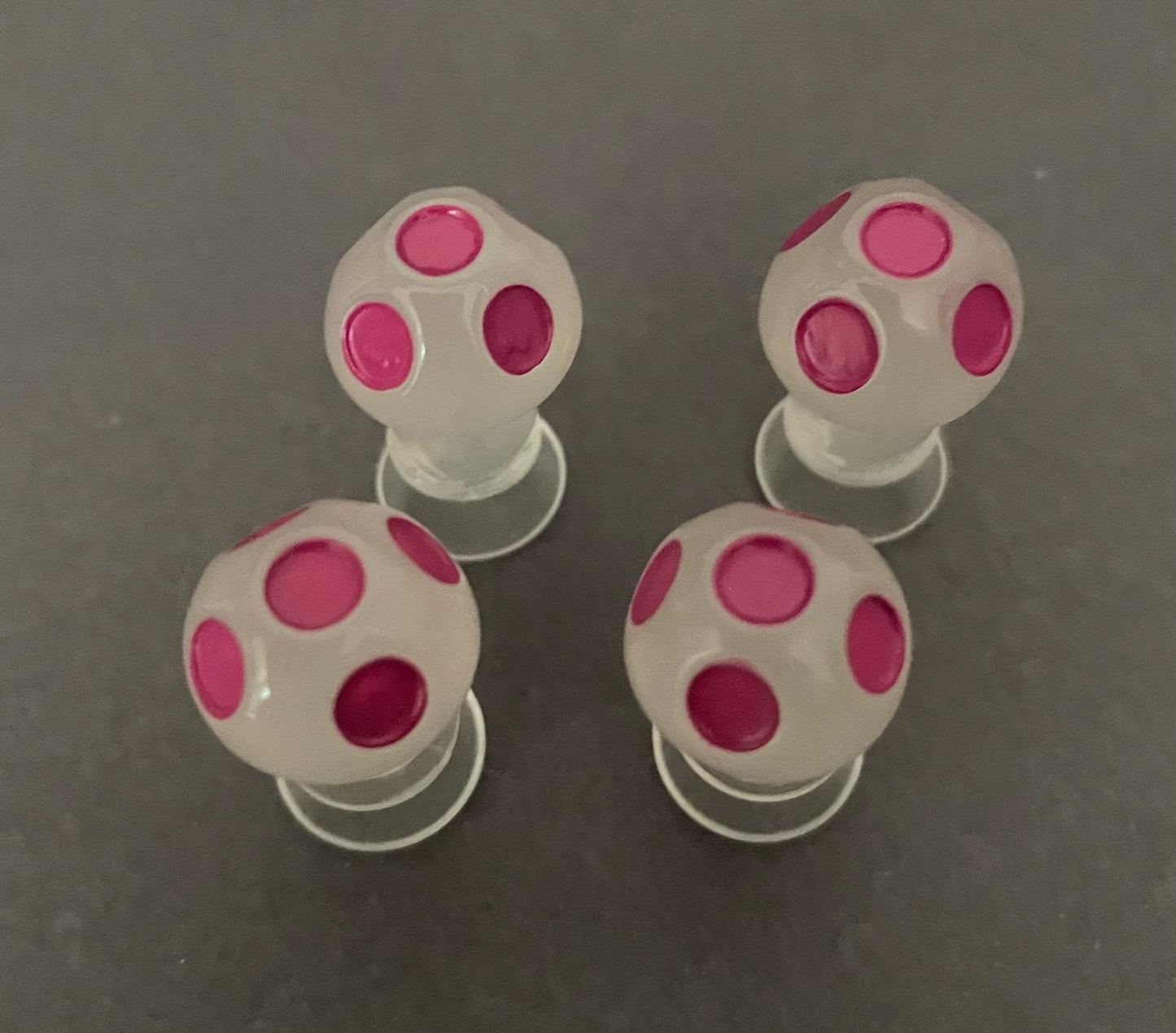 Glow-In-The-Dark different color mushroom croc charms