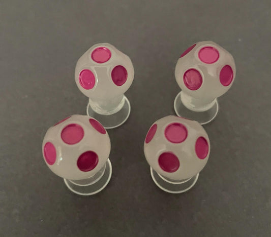 Glow-In-The-Dark different color mushroom croc charms