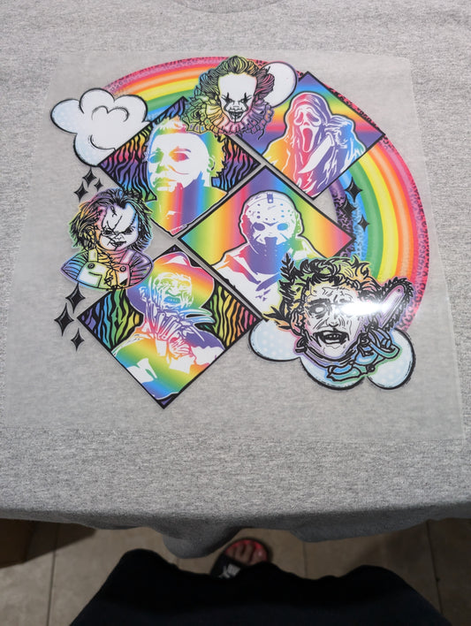Rainbow hollween t shirt
